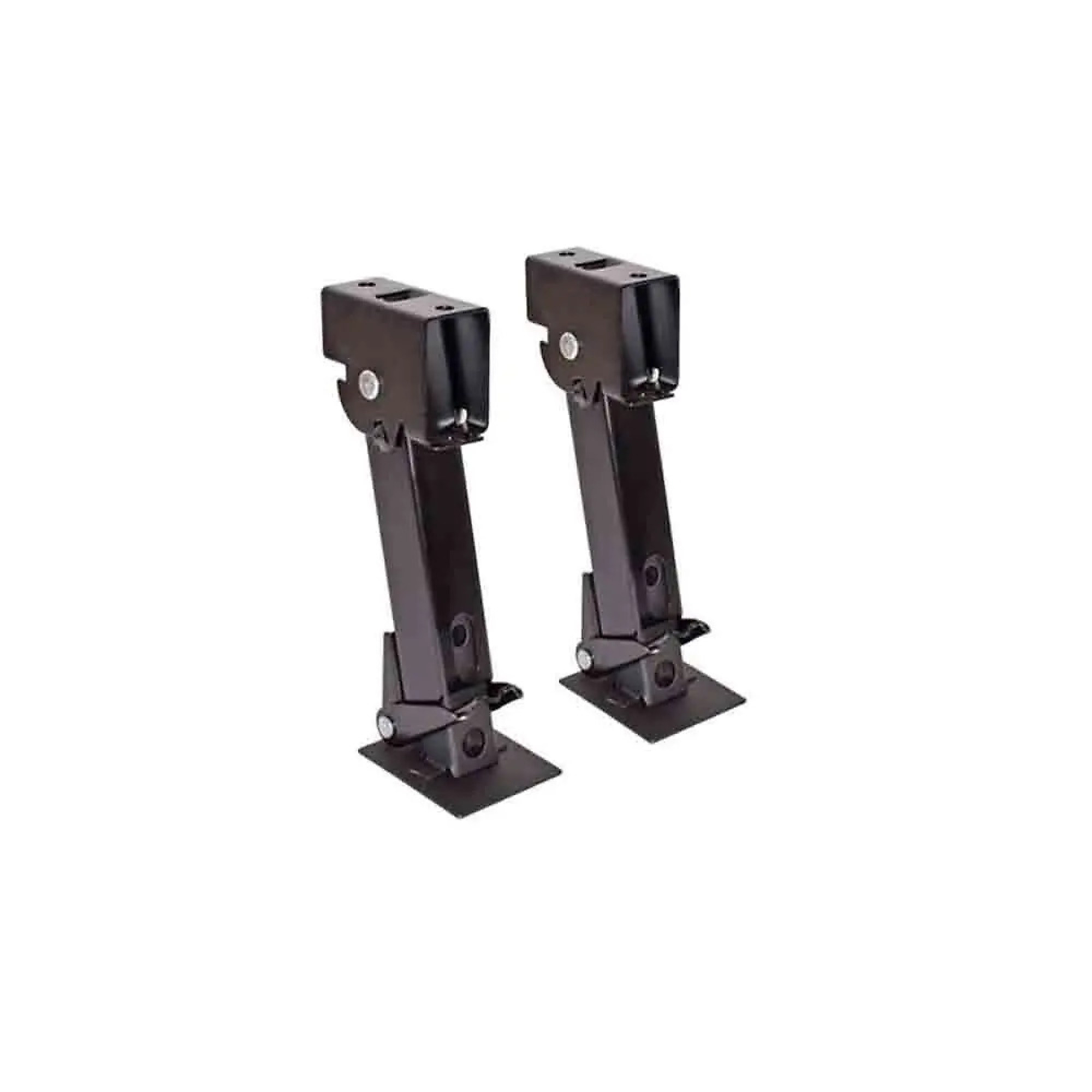 Pacific Trailer, Stabilizer Jacks-Pair, Stick on Level Included, Handle Included, Flip Down Style, 650 lb Lift, 1K Support Capacity, 6 Inches of Travel, Model# SJK-650-LV